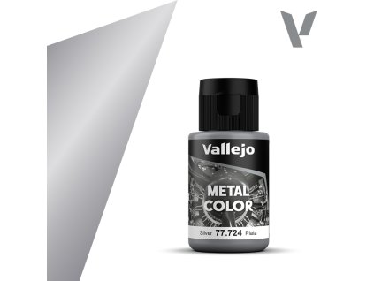 Barva Vallejo Metal Color 77724 Silver (32ml)