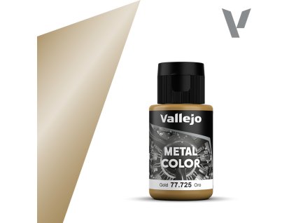 Barva Vallejo Metal Color 77725 Gold (32ml)