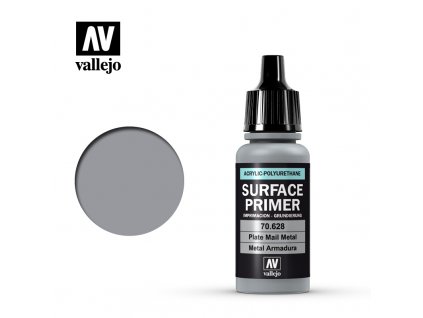 Vallejo Surface Primer 70628 Plate Mail Metal (17ml)