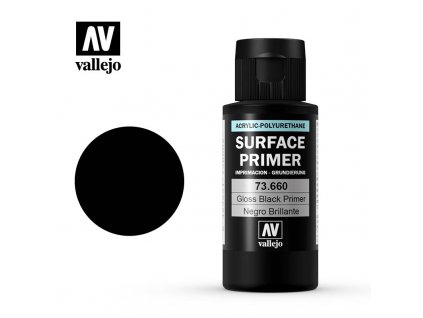 Vallejo Surface Primer 73660 Gloss Black Primer (60ml)