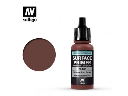 Vallejo Surface Primer 70605 Ger. Red Brown (17ml)