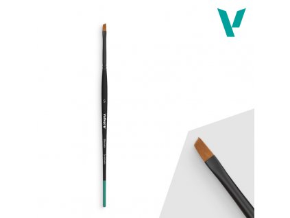 Štětec Vallejo Blender B05001 Flat Angled Synthetic Brush - Small