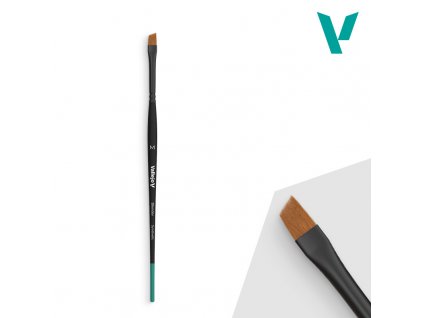 Štětec Vallejo Blender B05002 Flat Angled Synthetic Brush - Medium