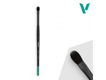 Štětec Vallejo Shader B06006 Filbert Flat Synthetic Brush No. 6