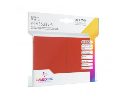 Gamegenic - Prime Sleeves Red (100 Sleeves)