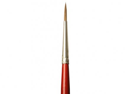 Kulatý štětec s dlouhým vlasem 2 LifeColor Pure red sable