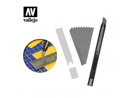 Vallejo T06011 Ulamovací nůž + 10 břitů