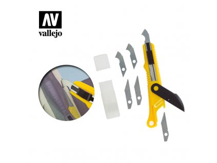 Vallejo T06012 Nůž na řezání plastů + 5 břitů