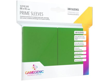 Gamegenic Prime Sleeves Green (100 Sleeves)