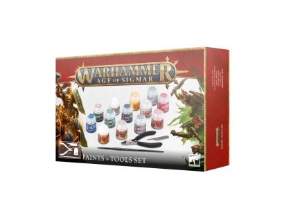 Warhammer Age Of Sigmar: Paints + Tools Set