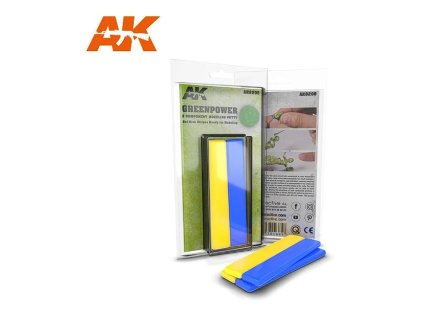 AK AK8208 GREEN POWER 2 Component Modeling Putty (2x10cm)