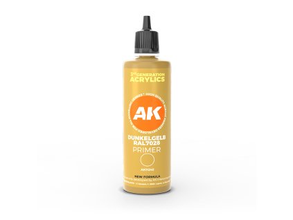 AK Interactive: 3GEN Acrylics - AK11245 Dunkelgelb RAL 7028 dark yellow surface Primer (100ml)