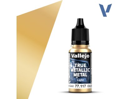 Vallejo True Metallic Metal 77117 (Light) Arcane Gold