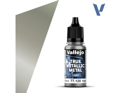 Vallejo True Metallic Metal 77120 (Light) Obsidian Black