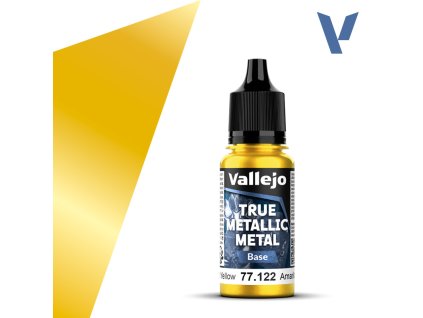 Vallejo True Metallic Metal 77122 (Base) Radiant Yellow
