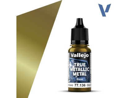 Vallejo True Metallic Metal 77136 (Base) Greenish Gold