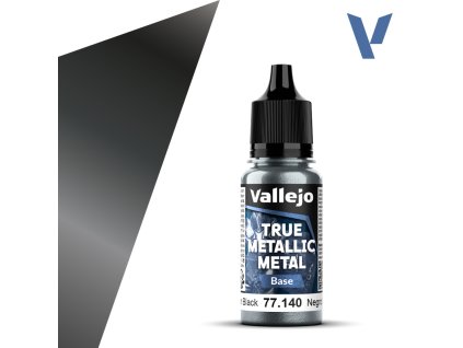 Vallejo True Metallic Metal 77140 (Base) Obsidian Black