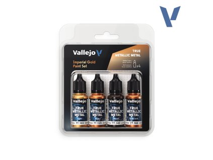 Vallejo True Metallic Metal 77252 Set Imperial Gold