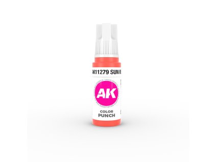AK Interactive: 3GEN Acrylics - Sun Red COLOR PUNCH
