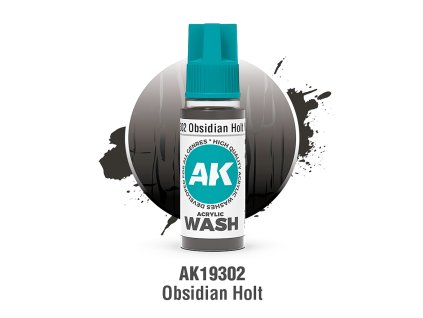 AK Interactive: Acrylic Wash - Obsidian Holt Wash