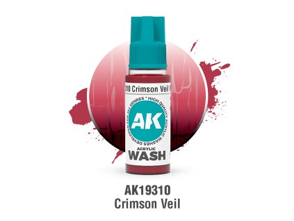 AK Interactive: Acrylic Wash - Crimson Veil Wash