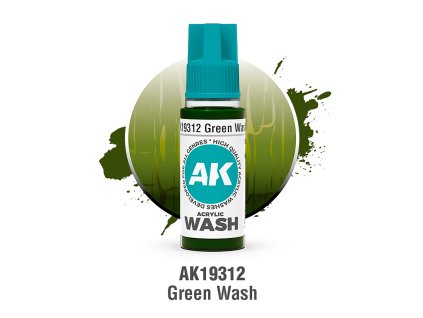 AK Interactive: Acrylic Wash - Green Wash