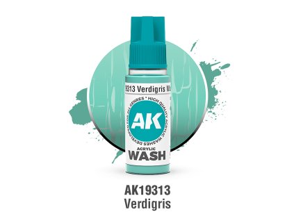 AK Interactive: Acrylic Wash - Verdigris Wash