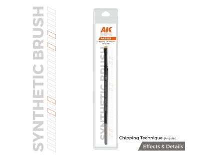 Štětec AK Synthetic Brush – Chipping Technique (angular)