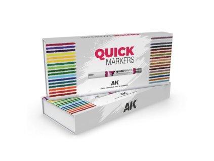 AK Interactive: Special Box Full Range Quick Markers 34 Units