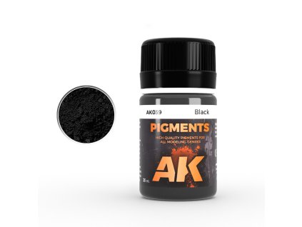 AK Interactive AK039 BLACK PIGMENT (35ml)