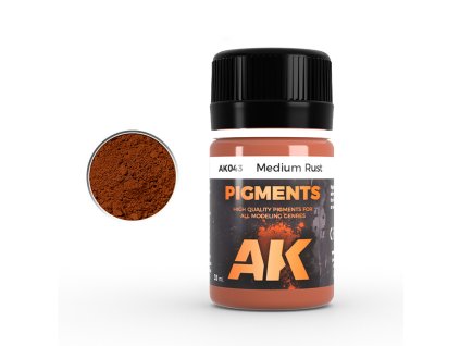 AK Interactive AK043 MEDIUM RUST PIGMENT (35ml)