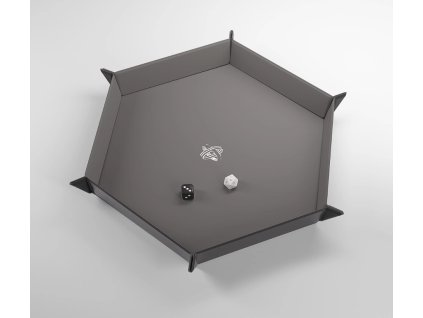 Gamegenic - Magnetic Dice Tray Hexagonal Black/Gray