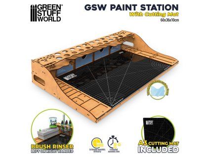 Green Stuff World Paint Station with Cutting Mat
