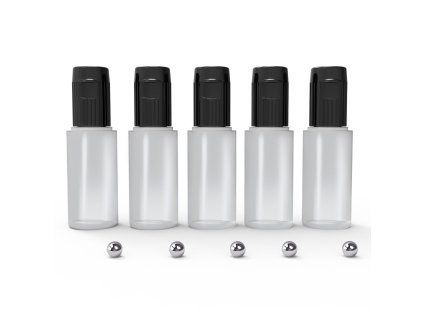 Green Stuff World Empty Dropper Bottles 17 ml with Mixing Balls x5