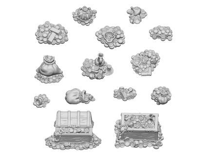 Green Stuff World 3D Printed Treasure Pieces 1:48-1:35