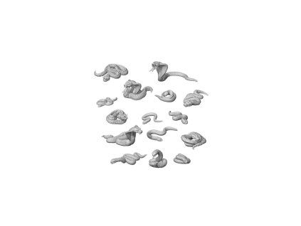 Green Stuff World 3D Printed Snakes 1:48-1:35
