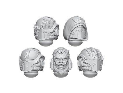 Green Stuff World 3D Printed Dark Knight Warden Helmets 1:48