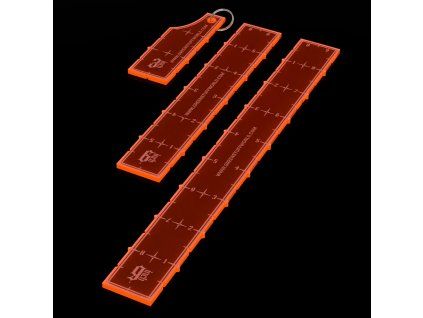 Green Stuff World 3-6-9 Combat Ruler Pack - Fluor Orange