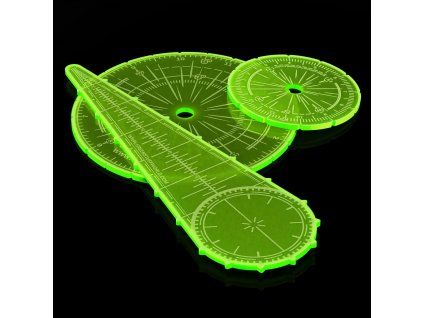 Green Stuff World Blast Markers and Templates - Fluor Green