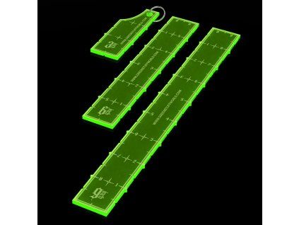 Green Stuff World 3-6-9 Combat Ruler Pack – Fluor Green