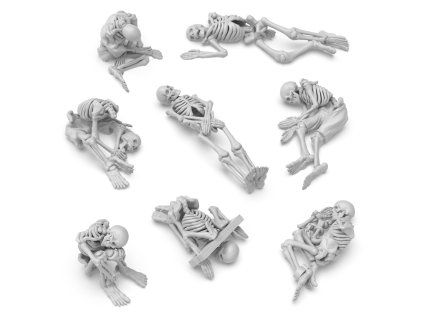Green Stuff World 3D Printed Dead Skeletons 1:48