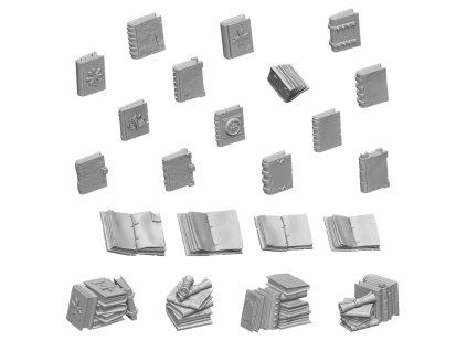 Green Stuff World 3D Printed Books 1:48-1:35