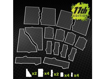 Green Stuff World 11th Edition Glasspack Footprints Wh40k compatible