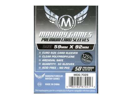 Mayday Euro Card Sleeves Premium 59 x 92 mm (50 ks)