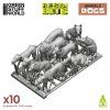 Green Stuff World 3D Printed Big Dogs 1:48