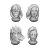 Green Stuff World 3D Printed Battle Sisters of Repentance Basic Heads 1:48