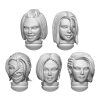 Green Stuff World 3D Printed Blood Vampire Female Heads 1:48