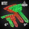 Green Stuff World Deep Strike Ruler Template 6" - Fluor Orange