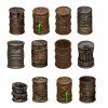 Green Stuff World 3D Printed Metal Barrels 1:48