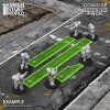 Green Stuff World 3-6-9 Combat Ruler Pack – Fluor Green